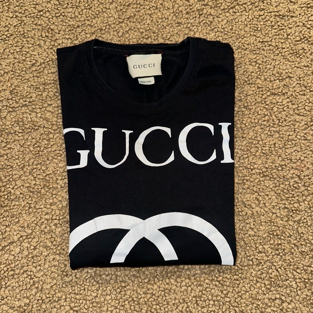 Gucci Black White Logo T-Shirt